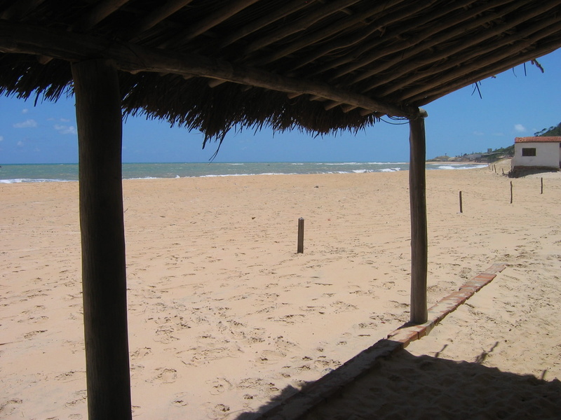 summer, Paradise, sea, Brazilian Food, built structure, sand, shadow, roof, water, coastline, beach, outdoors, sky, land, travel Locations, horizon, 1080P