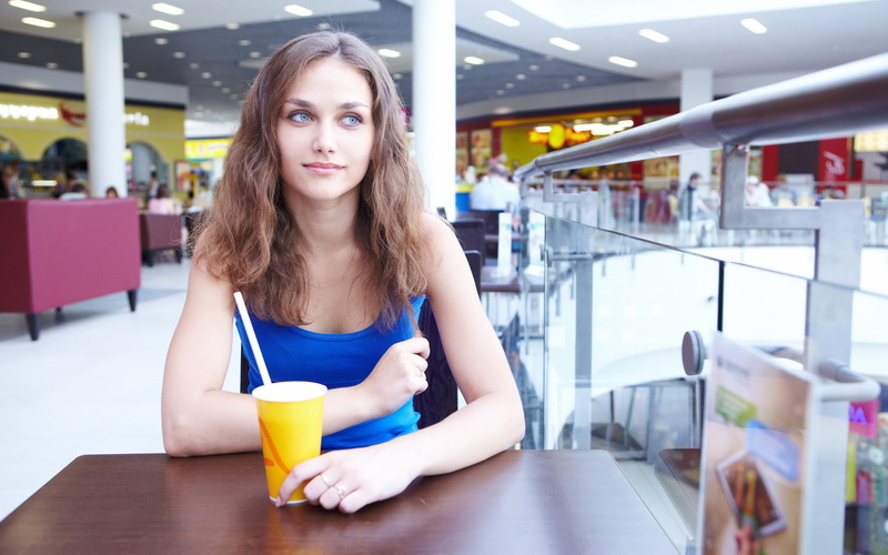 girl, blue, brunette, eyes, zlatka a, 720P, woman, beautiful