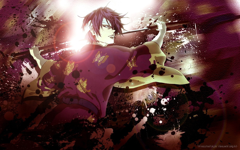 beauty in nature, nature, pink color, low angle view, Shinsuke Takasugi, Gintama, 1080P, mask, sunlight, outdoors, Anime, sunbeam, lens flare, day, costume