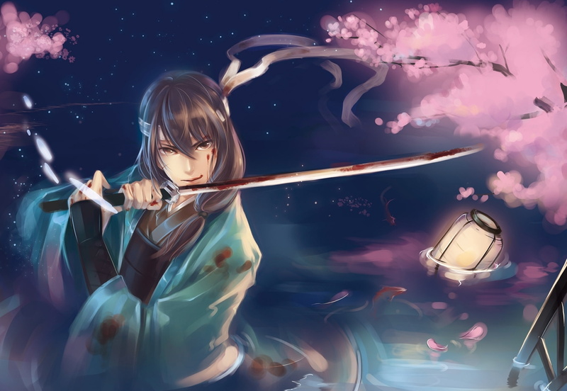 anime boys, samurai, Katsura Kotarou, Gintama, 1080P