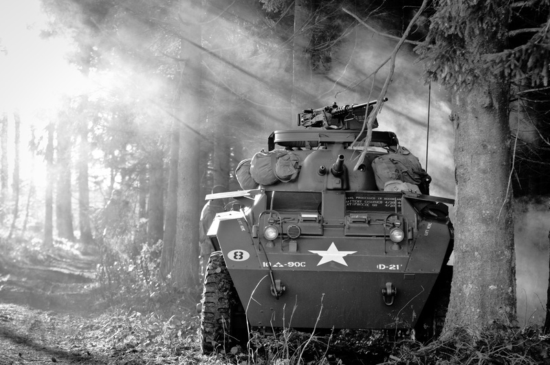 Second, world, war, " Greyhound", period, armored car, easy, 4K, forest
