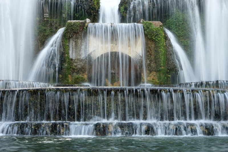 no people, 5K, blurred motion, places of interest, splashing, travel destinations, historically, water, castle, Tivoli, environment, outdoors, spraying