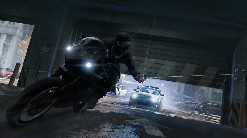 working, building exterior, land vehicle, men, motor vehicle, helmet, full length, 1080P, architecture, car, built structure, transportation, Watch_Dogs