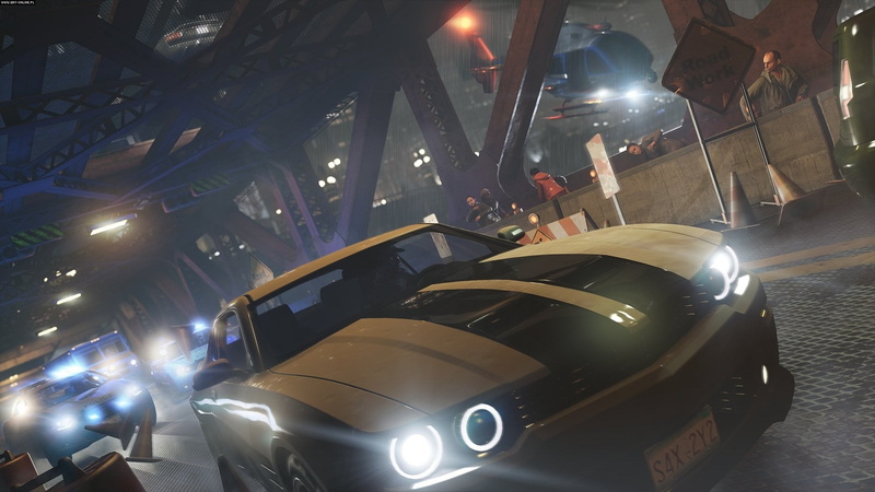 architecture, travel, motor vehicle, camaro, mode of transportation, Watch_Dogs, indoors, illuminated, lighting equipment, video games, car, night, built structure