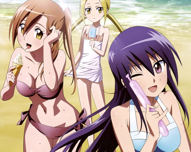 Aria Shichijou, Suzu Hagimura, Anime, Seitokai Yakuindomo, 1080P, Shino Amakusa