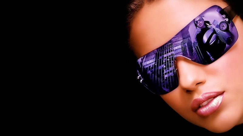 1080P, make-up, black background, model, fashion, one person, body part, beauty, women with glasses, women, face, studio shot, reflection, beautiful woman