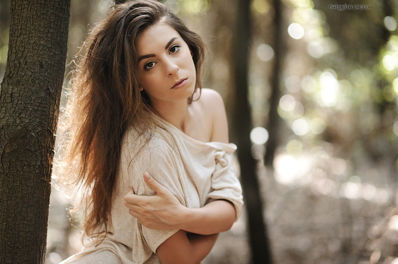 1080P, girl, photographer, Giovanni Zacche, look, forest