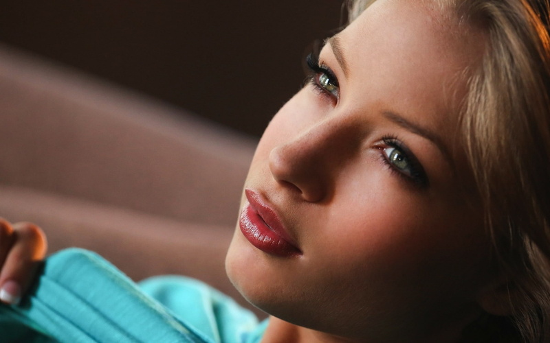 eyes, people, art, models, 1080P, blondes, green, branch, women, alyssa, closeup, hd, x, faces