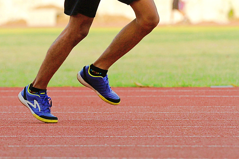 girl, fit, human limb, sport, running, health, outdoors, runner, shoe, fitness, lifestyle, jog, one person, track and field, healthy, leisure, running track