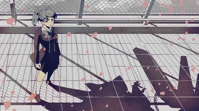 Uniform, Kotone Shiomi, Persona 3 Portable, 4K, Rooftop, Persona