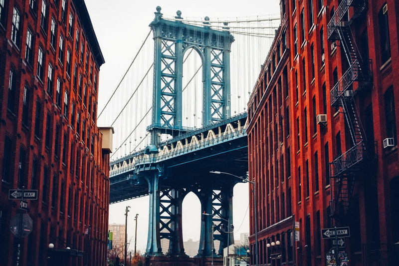 tower, new york city, george washington bridge, tourism, connection, city, outdoors, travel, travel destinations, low angle view, landmark, architecture