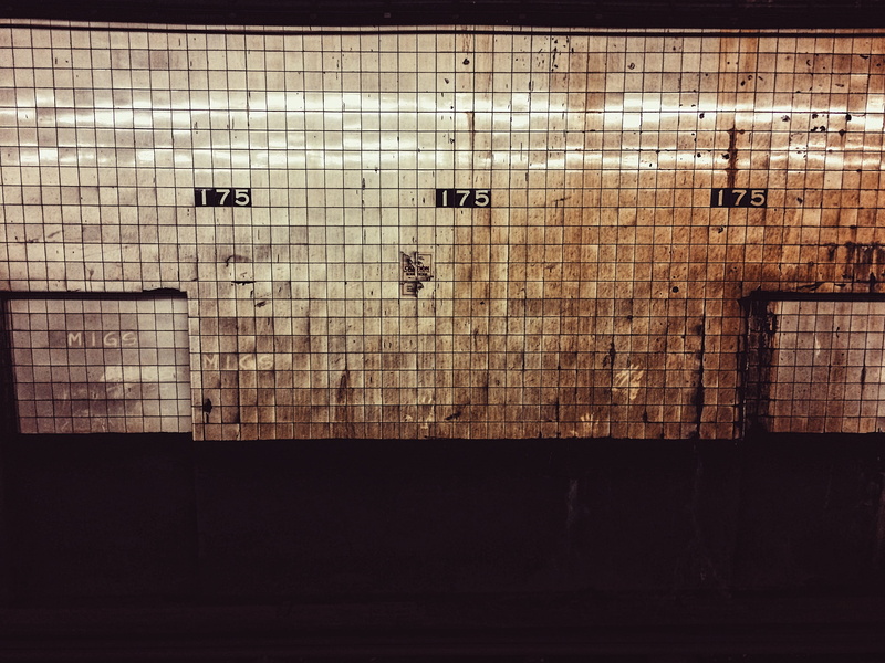 wall, 175th street, flooring, 2K, george washington bridge, built structure, new york, nyc, wall - building feature, public transport, united states, new york city subway