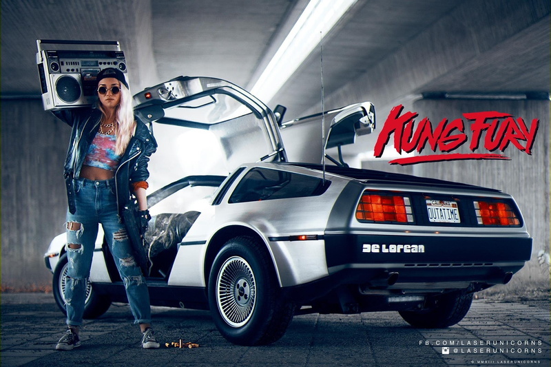 2048x1365 px, 1080P, DeLorean, Kung Fury