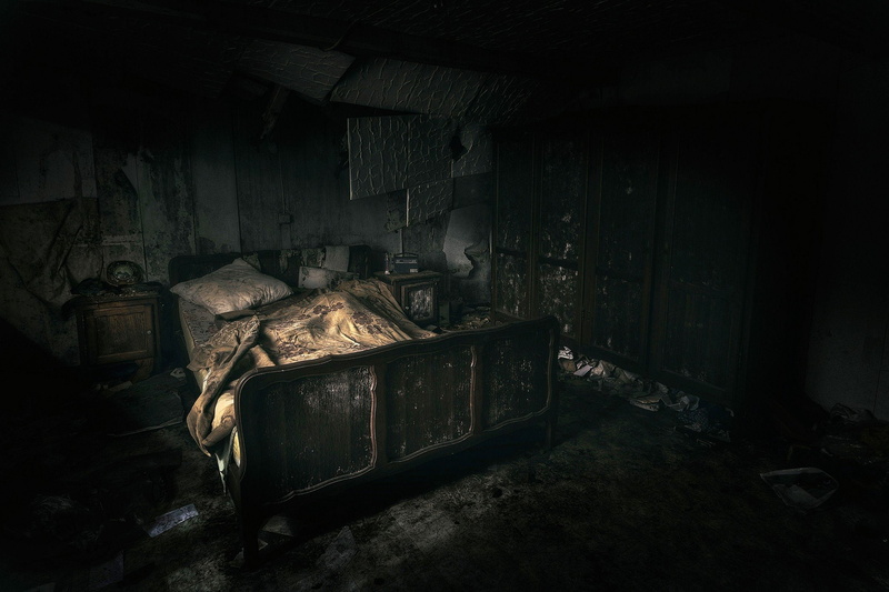 bedroom, 1080P, ruins, art, no people, azumanga, obsolete, destruction, messy, ruined, house, px, dirty, abandoned, bad condition, architecture, domestic room