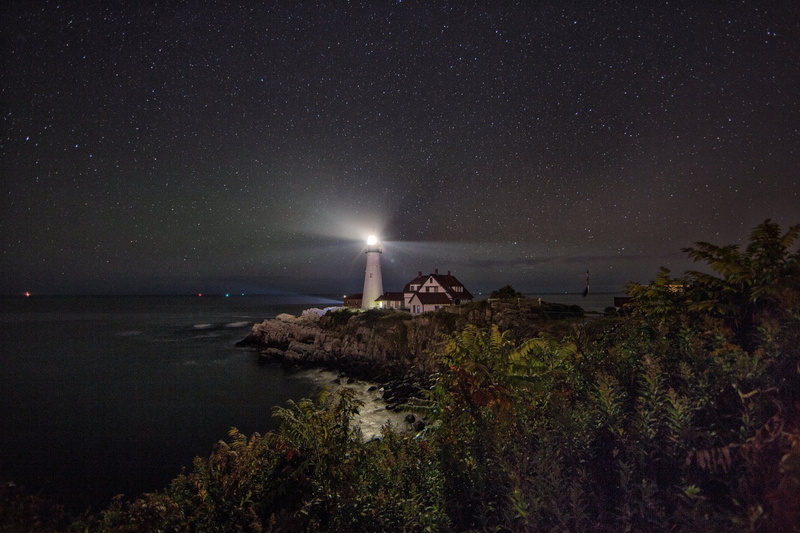 lighthouse, space and astronomy, scenics - nature, illuminated, water, no people, 2048x1365 px, star, star field, plant, sky, 1080P, px, beauty in nature