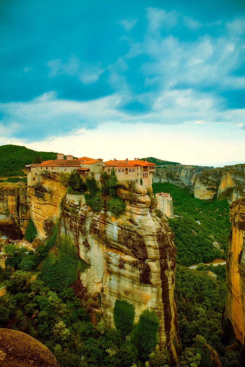 built structure, unique, outdoors, nature, 1080P, woods, history, architecture, archaeology, tourism, cliff, village, gorge, tranquility, tranquil scene