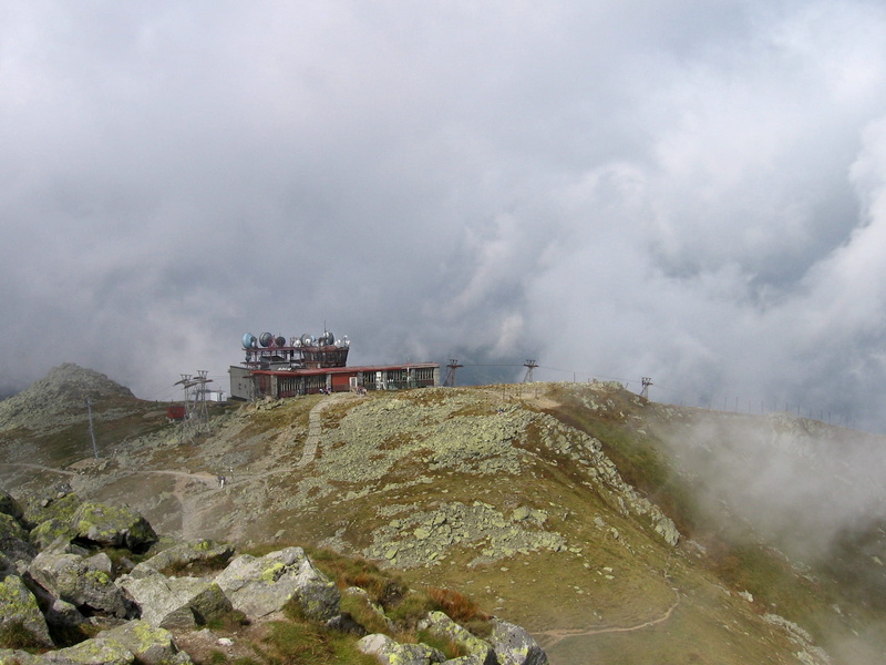 outdoors, clouds, geology, steam, Landscape, risk, remote, outside, sky, mountaintop, land, beauty in nature, meteorological station, smoke - physical structure