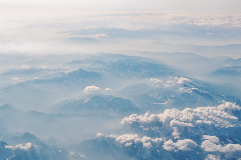 mountaintops, environment, outdoors, peak, snowy, beauty in nature, majestic, 4K, sky, landscape, cloud, scenery, no people, weather, aerial view, airplane