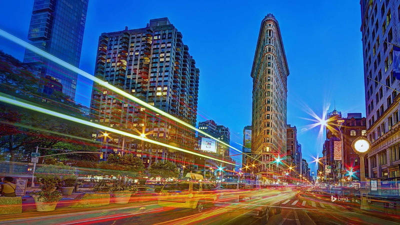 light trail, blurred motion, speed, night, travel destinations, motion, bing, desktop, financial district, architecture, road, built structure, building exterior