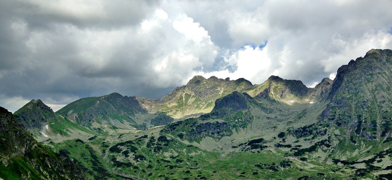 mountain, mountain ridge, beauty, travel destinations, sky, tranquility, the high tatras, mountain range, poland, travel, panoramic, storm clouds, storm