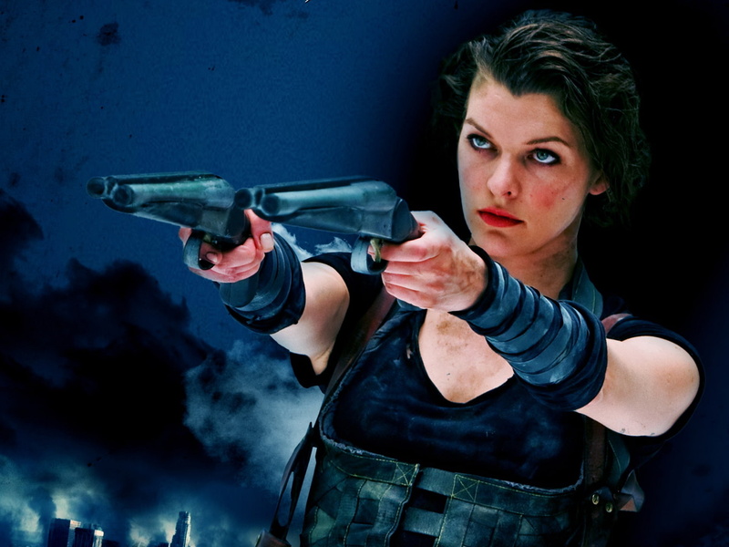 evil, brunette, feamles, actress, jovovich, resident, movies, girls, women, brunettes, girl, 1080P, female, milla, movie