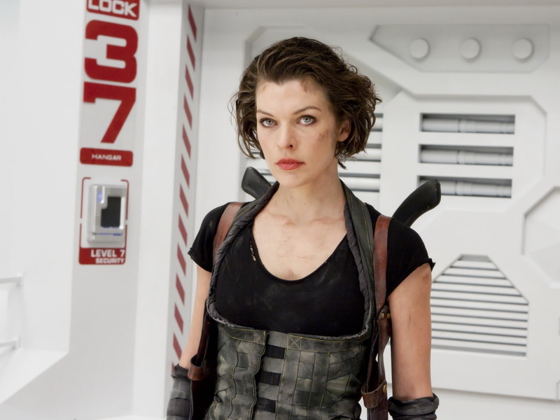 evil, girls, female, feamles, actress, 720P, movie, brunette, movies, milla, brunettes, resident, girl, women, jovovich