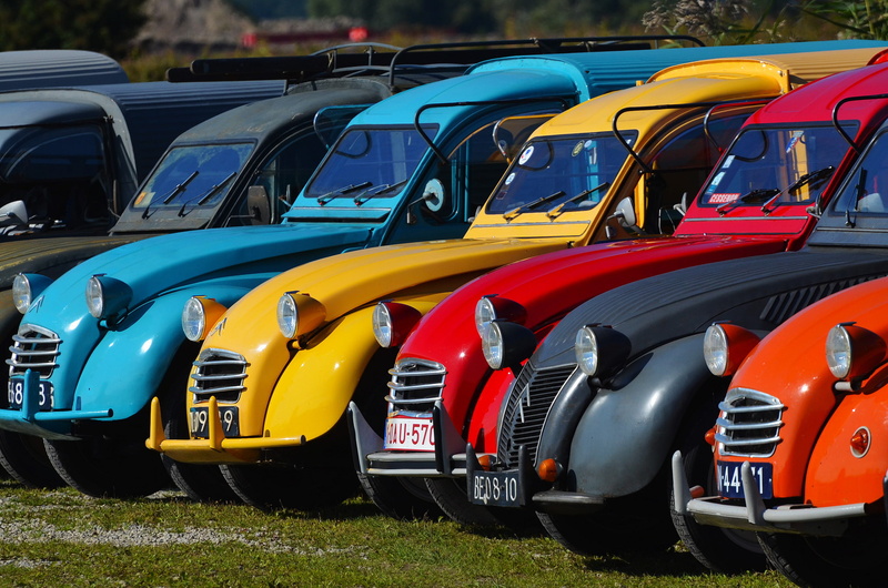 citroen 2cv, a number, paint, retro, headlight, color, exhibition, 1080P