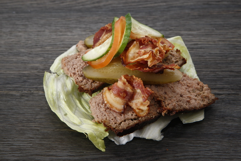 butter bread, 4K, danish delicacy, cheeseburger, cold cuts, snack, tomato, healthy eating, processed meat, bacon, fried bacon, burger, fried, food and drink