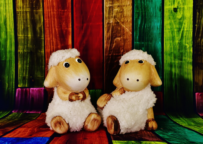 day, Cute, two objects, creativity, doll, anthropomorphic face, wood - material, teddy bear, indoors, funny, no people, side by side, Figures, representation