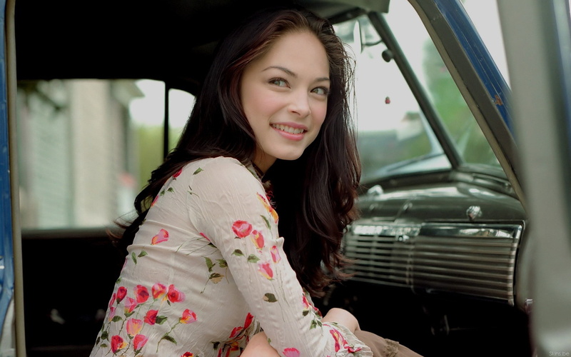 actress, car interior, women, 1080P, Kristin Kreuk, smiling