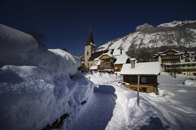no people, ice, building, snow, architecture, belief, styria, winter, frozen, spirituality, place of worship, wintry, nature, cold, scenics - nature, built structure