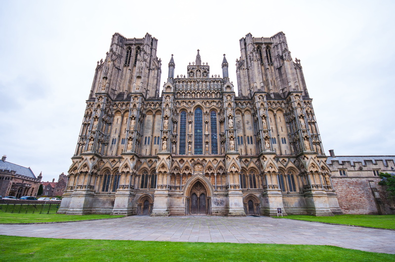 south west, city, ancient, 4K, no people, travel destinations, wells cathedral, ivy barn blog, somerset, grass, day, architecture, the past, plant, gothic