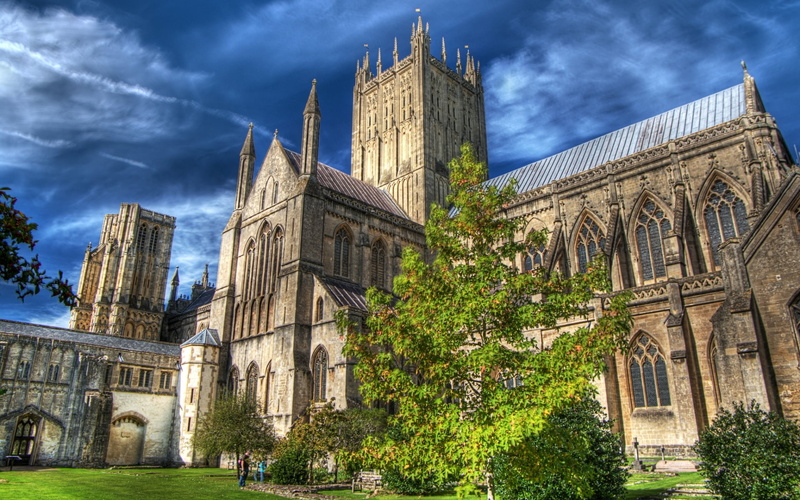 Cathedrals, 1080P, Wells Cathedral
