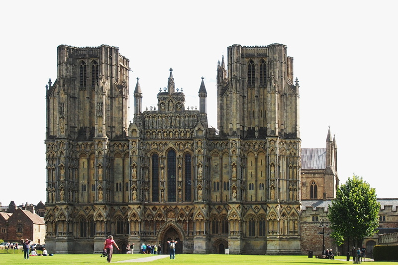 built structure, building, gothic, nature, travel, women, city, somerset, travel destinations, medieval, architecture, 2K, day, lifestyles, clear sky