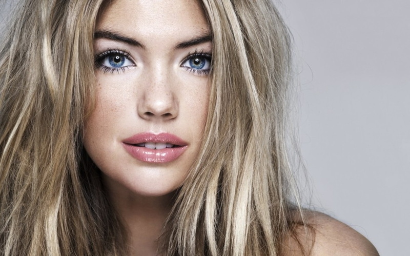 model, face, blue eyes, 720P, blonde, Kate Upton, women