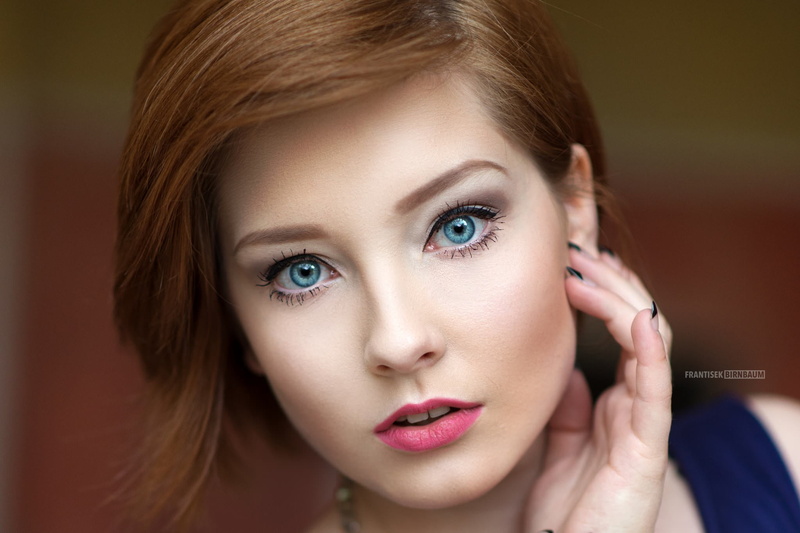 face, make-up, young adult, looking at camera, beauty, beautiful woman, close-up, hair, headshot, beautiful people, young women, human face, redhead, Veronika