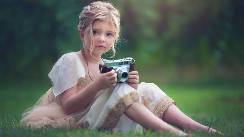 fotografica, parque, camara, 2K, rubia