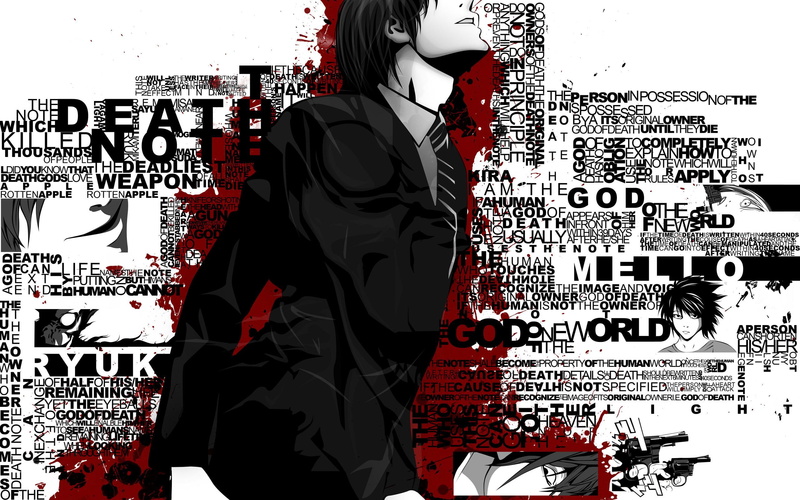 2K, note, anime, 2560x1600, death, poster, death note