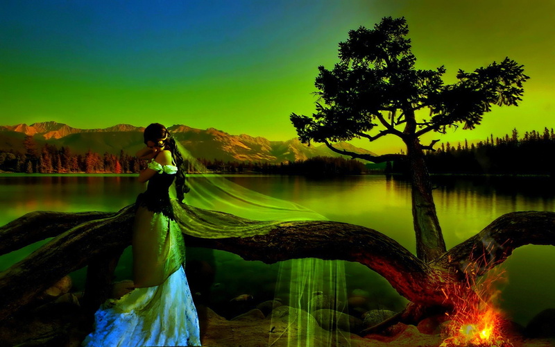 Sad, love, artwork, 1080P, Dark, fantasy, girl, mood, People, sorrow