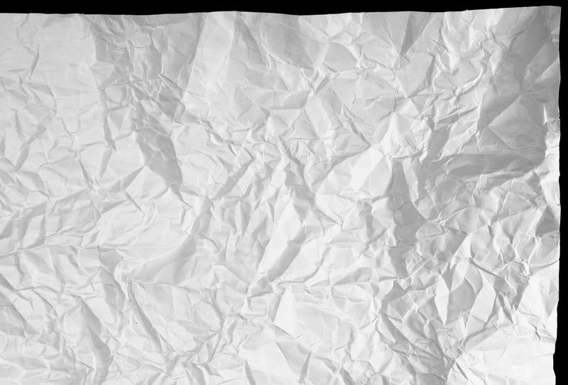 sparse, crumpled, page, white color, bed, delete, texture, copy space, close-up, crumpled paper, crushed, garbage, no people, textured, full frame, object