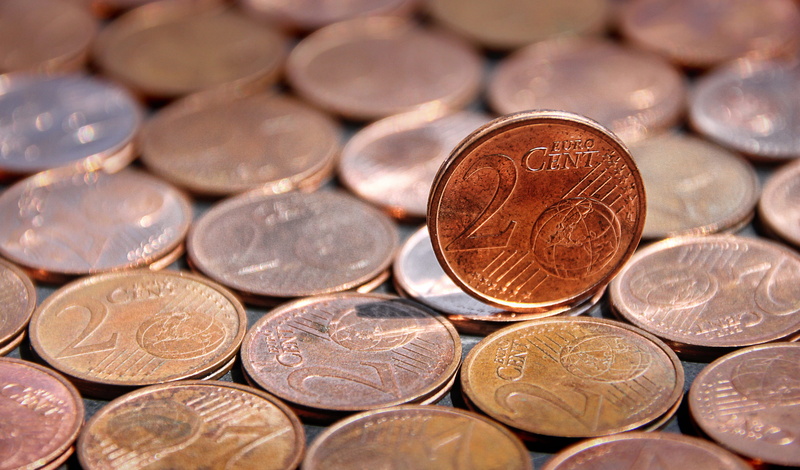 4K, number, means of payment, heap, cash, Money, banking, loose change, euro cents, abundance, currency, bank, close-up, copper, european Union Currency