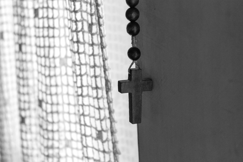 religion, prayer, metal, entrance, rosary, macro, belief, chain, security, hanging, spirituality, indoors, intimacy, cross, photography, close-up, protection