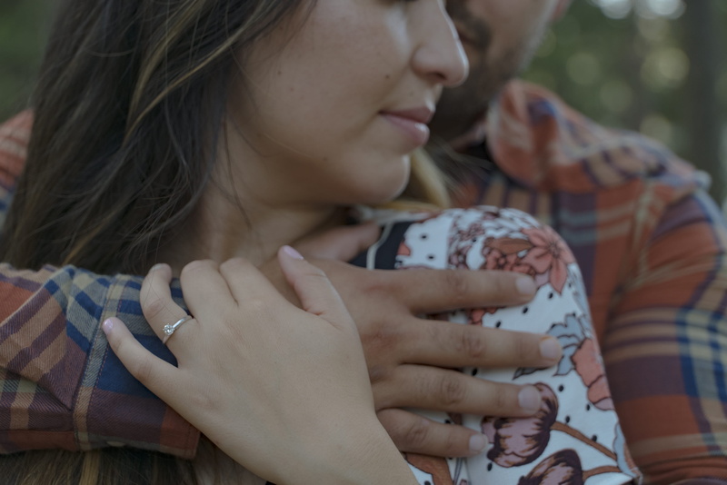 focus on foreground, women, togetherness, intimacy, innocence, engagement, ring, outdoors, couple - relationship, lifestyles, positive emotion, bonding