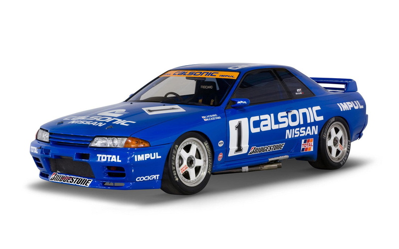 car, illustration, r, nissan, white, skyline, 1080P, calsonic, 1920x1200, nissan skyline, blue, racing, cars