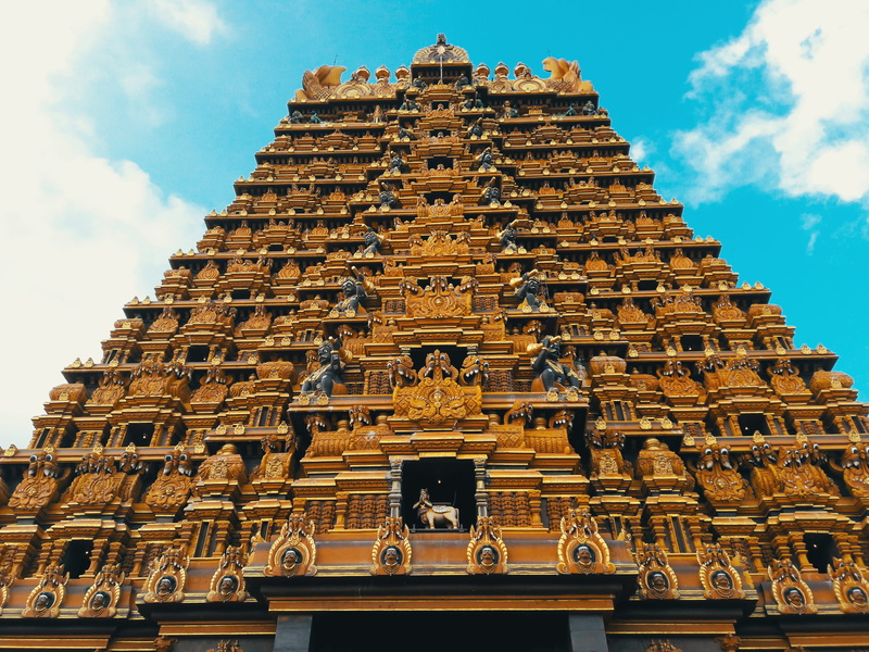 4K, building, gold, tourism, place of worship, outdoo, noperson, the past, cloud - sky, sky, architecture, belief, built structure, building exterior