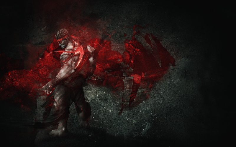 evil, hd, art, games, Street Fighter IV, ryu, iv, 1080P, street, video, x, Evil Ryu, fighter