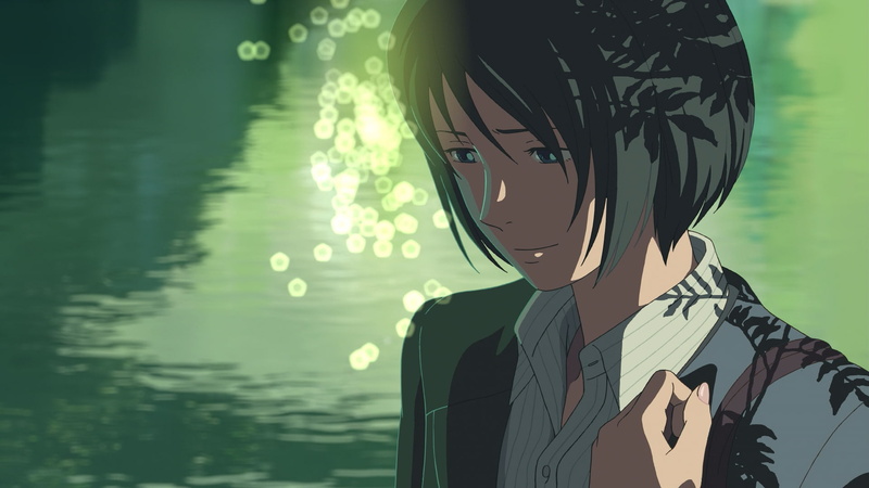 front view, men, real people, Yukino Yukari, focus on foreground, nature, obscured face, bokeh, holding, leisure activity, water, reflection, Makoto Shinkai