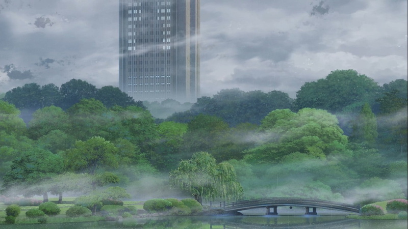 anime, The Garden of Words, animation, 720P