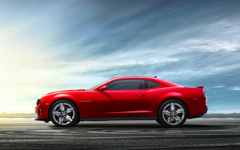 Car, Chevrolet, Side, Red, View, camaro, 2K