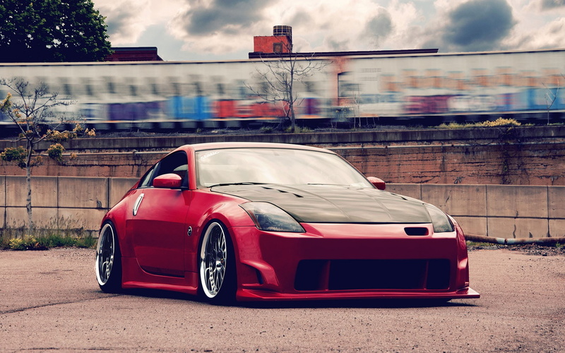 Color, Red, z, 1080P, Supercar, Nissan